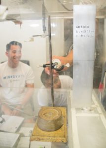 Philip Chan calibrating wing in wind tunnel